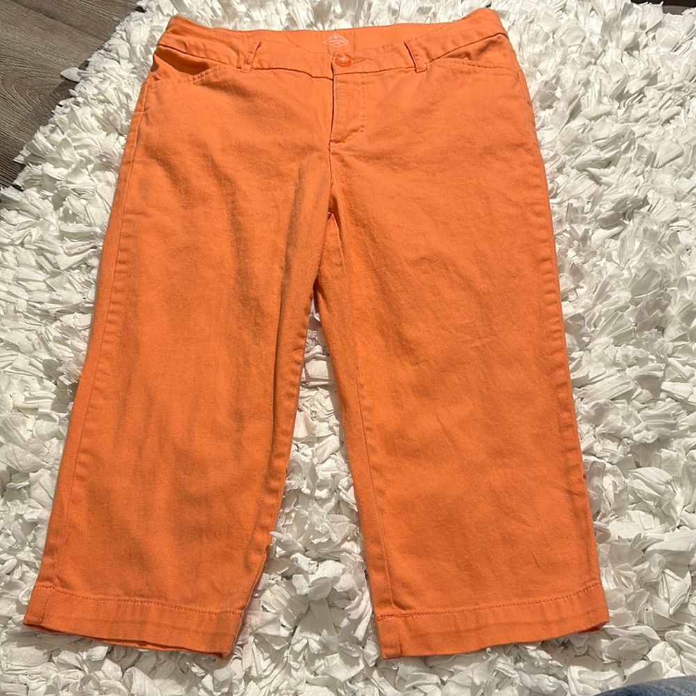 St Johns Bay size 8 orange/coral capri